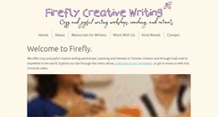 Desktop Screenshot of fireflycreativewriting.com